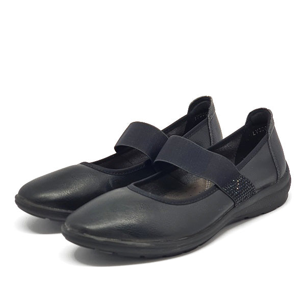 LY3960 Elastic Strap Flat Shoes