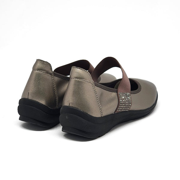 LY3960 Elastic Strap Flat Shoes