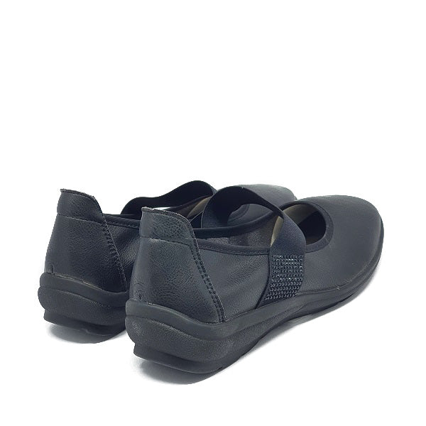 LY3960 Elastic Strap Flat Shoes