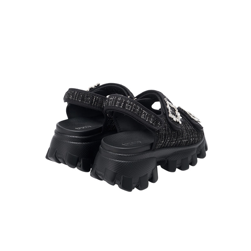 BT1041 Platform Velcro Strap Chunky Sandals