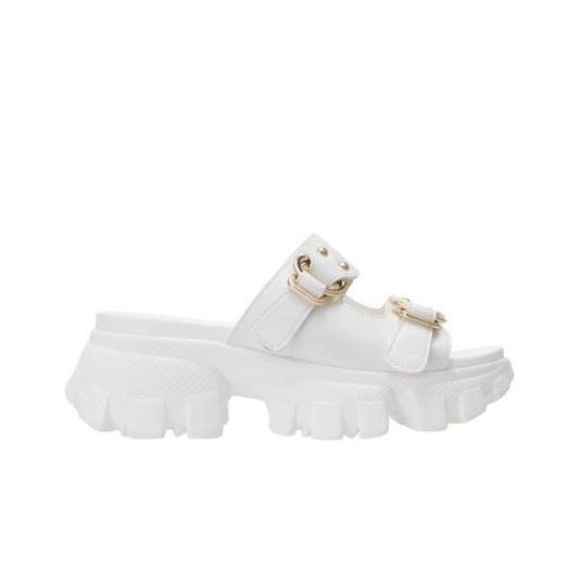 BT1042 Platform Chunky Slip On Sandals