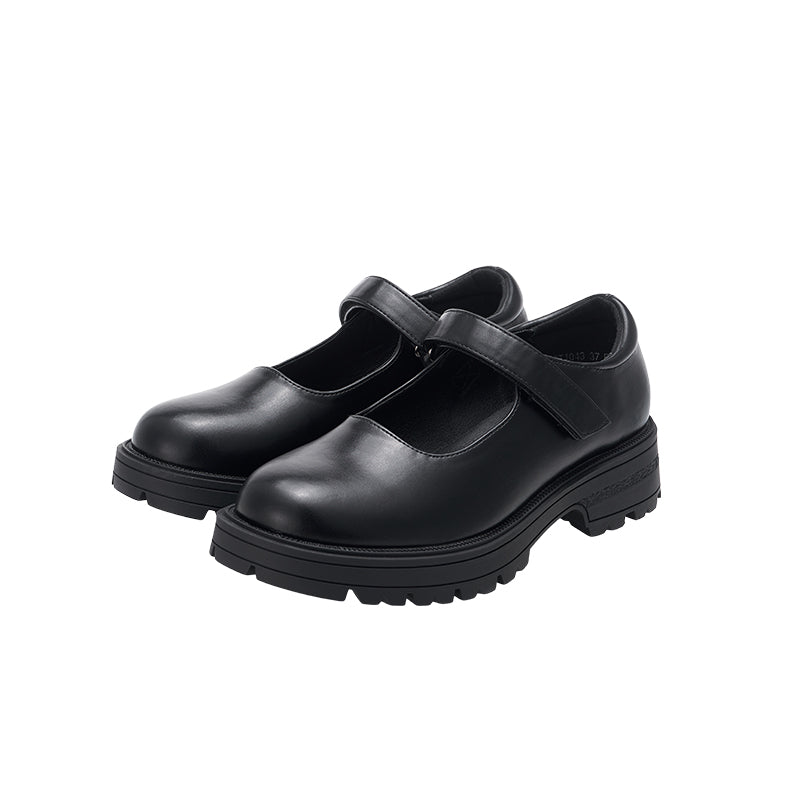 BT1043 Velcro Mary Jane Loafer Shoes