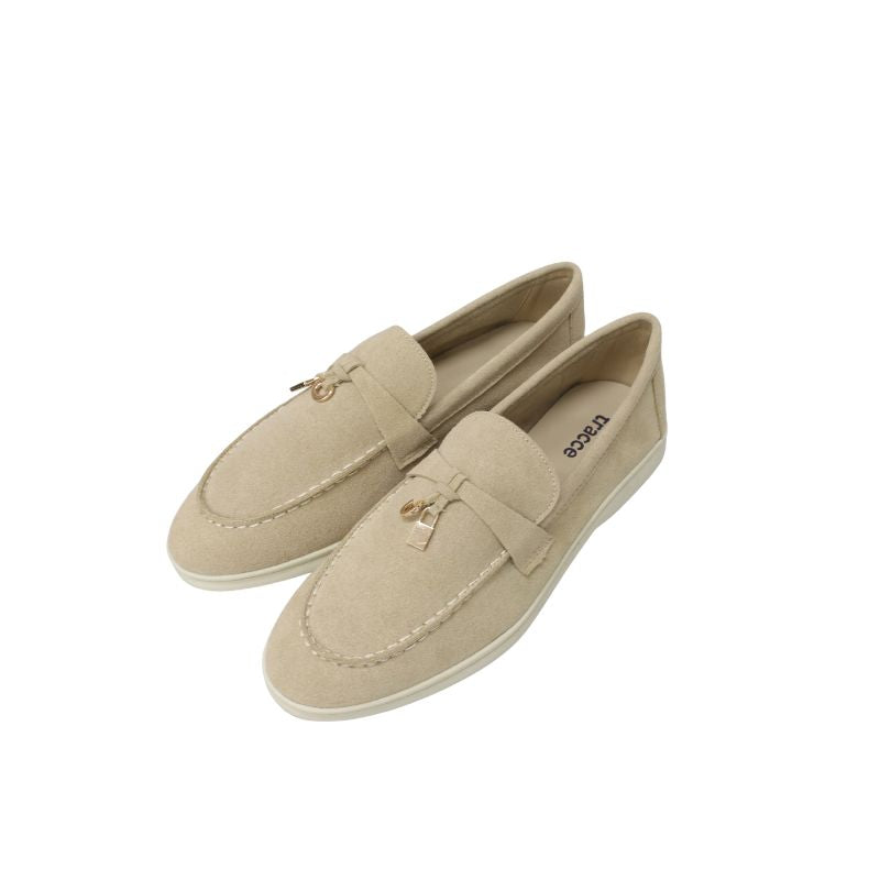 TRACCE  BT1054 Suede Penny Loafer