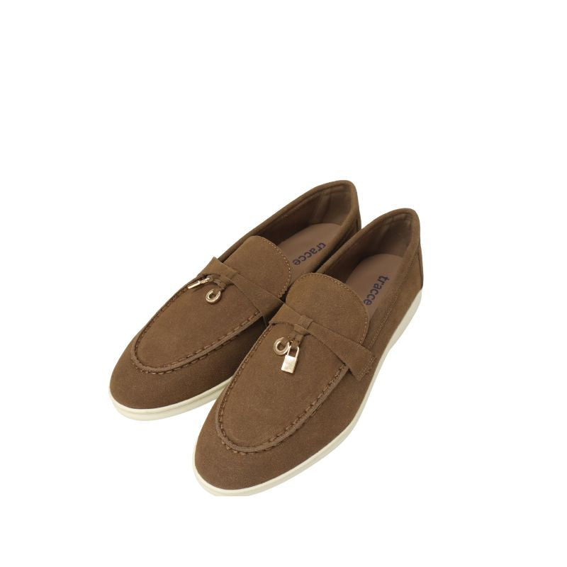 TRACCE  BT1054 Suede Penny Loafer