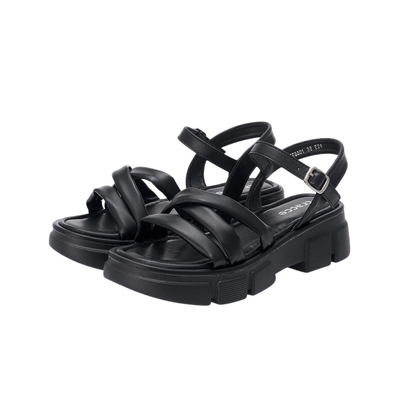 TF8001 Platfrom Back Strap Sandals