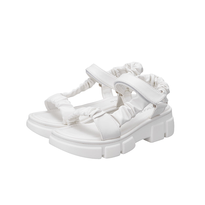 TF8002 Gathered Strap Platform Sandals