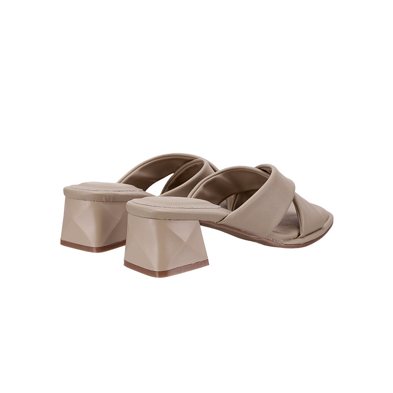 YYF4001 Cross Strap Block heel sandals