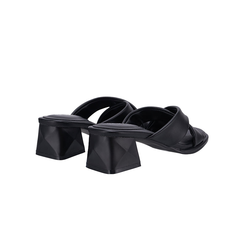 YYF4001 Cross Strap Block heel sandals