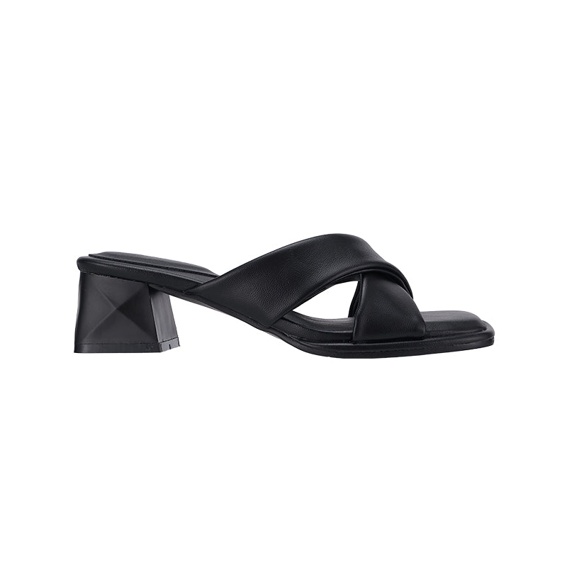 YYF4001 Cross Strap Block heel sandals