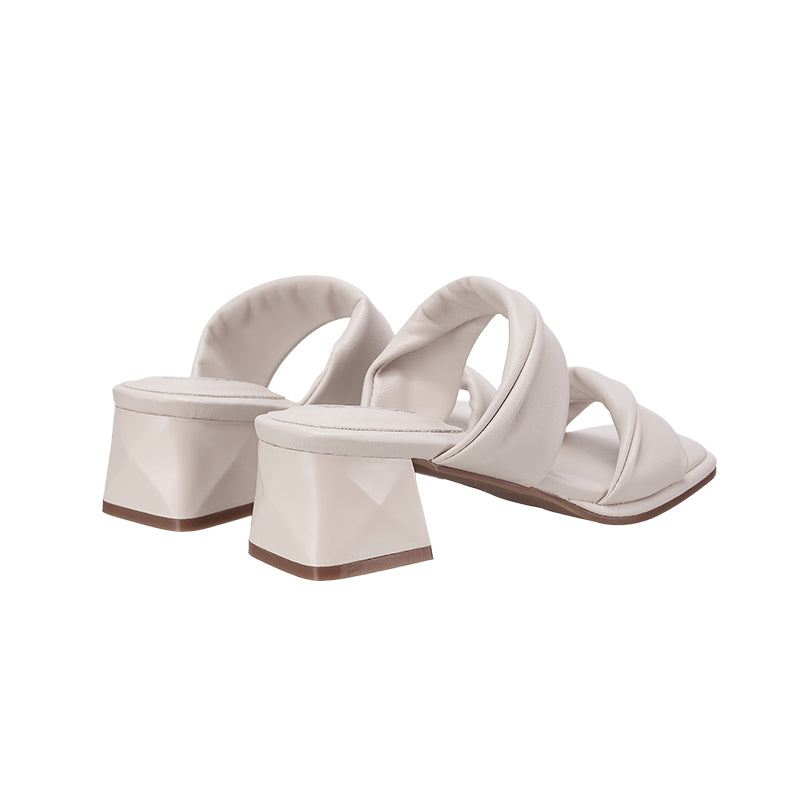 YYF4002 Double Strap Block heel sandals