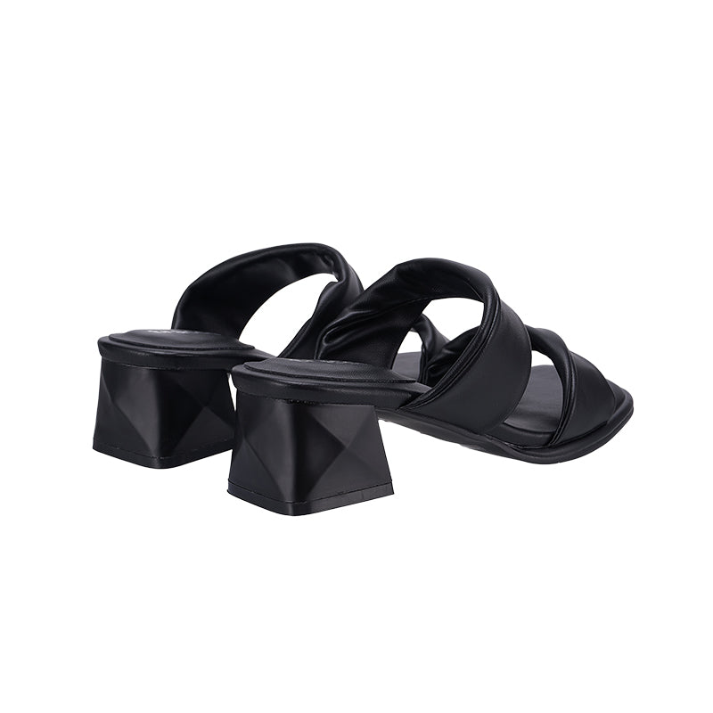 YYF4002 Double Strap Block heel sandals