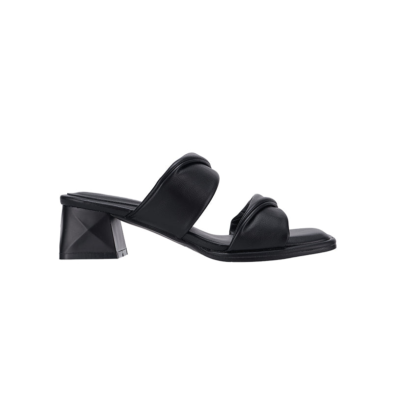 YYF4002 Double Strap Block heel sandals