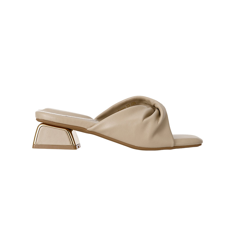 YYF4003 Twist Strap Block heel sandals