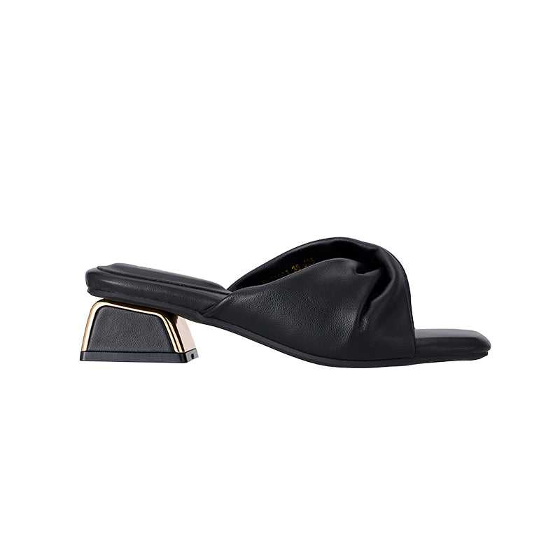 YYF4003 Twist Strap Block heel sandals