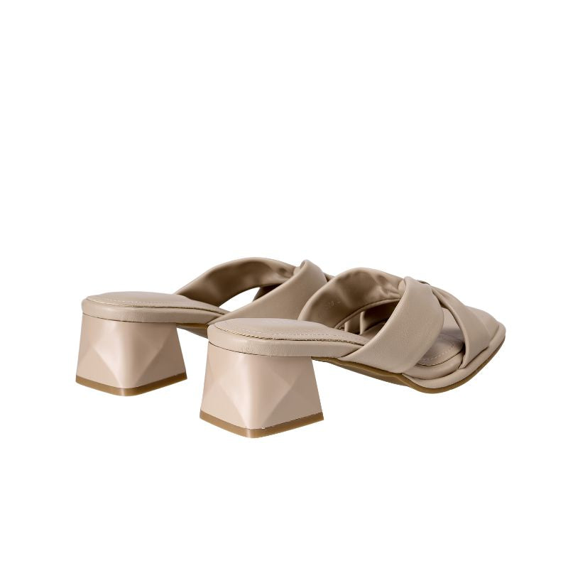 YYF4006 Twisted Knot Block Heel