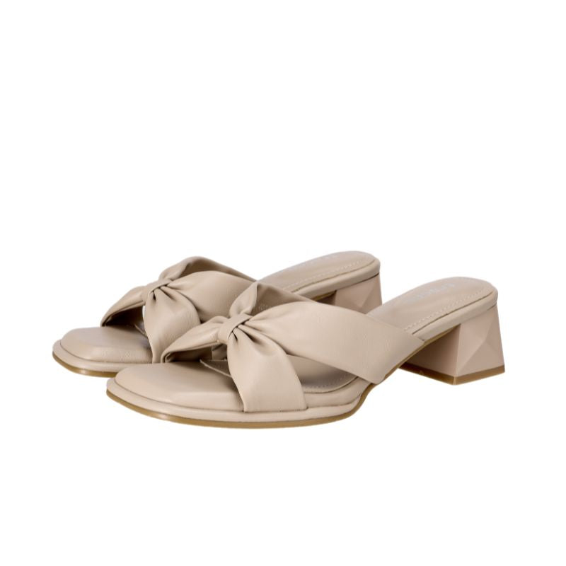 YYF4006 Twisted Knot Block Heel