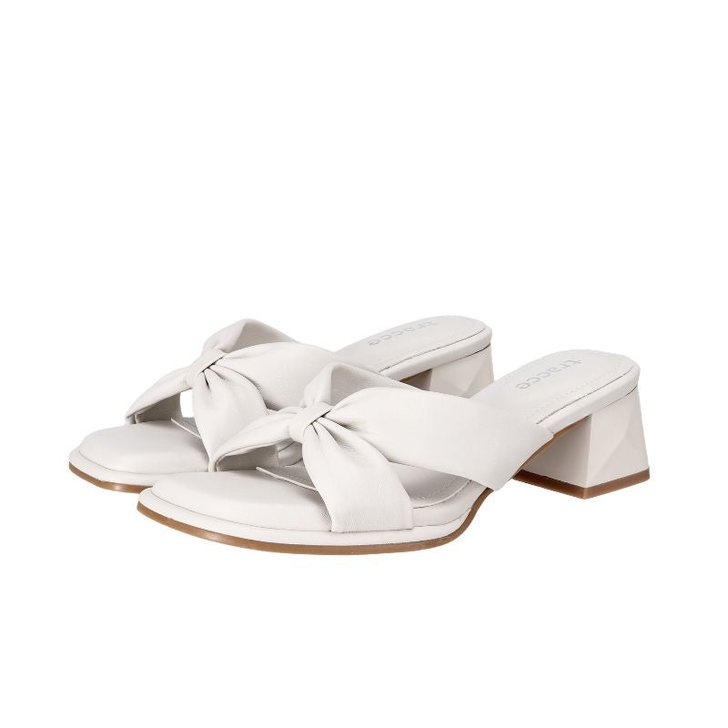 YYF4006 Twisted Knot Block Heel