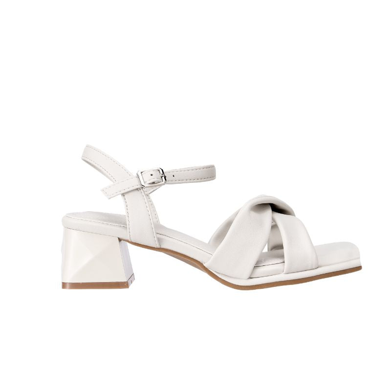 YYF4007 Twisted Strap Block Heel Sandals