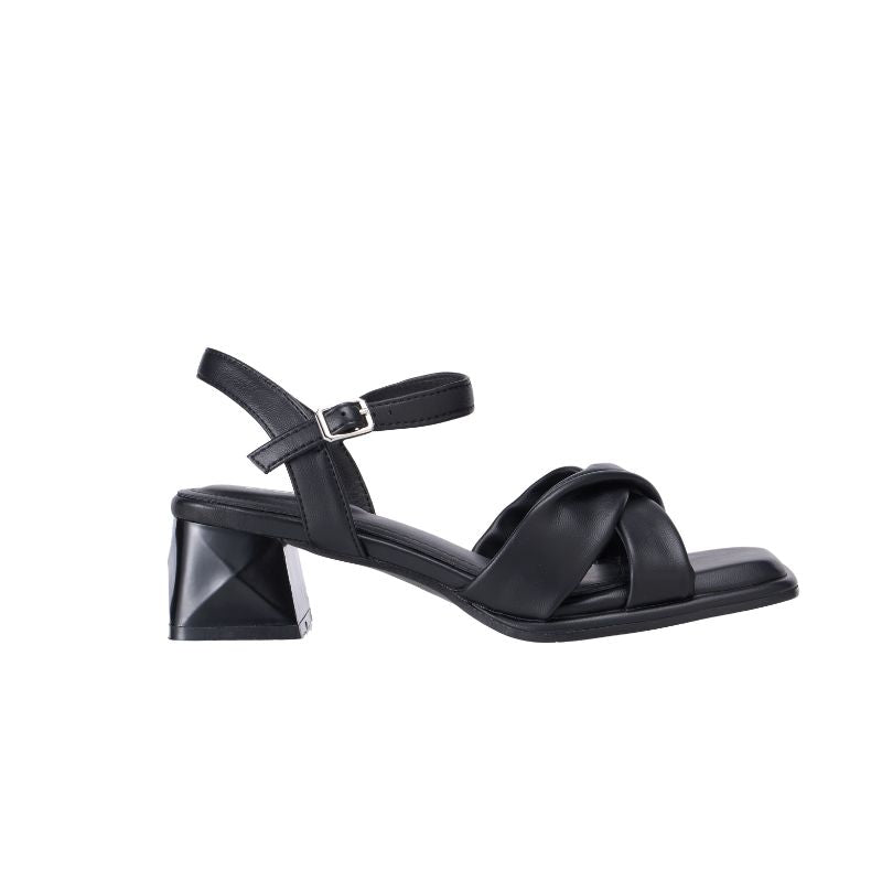 YYF4007 Twisted Strap Block Heel Sandals