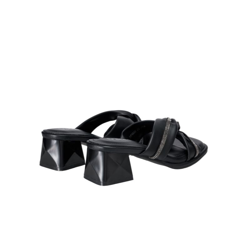 YYF4009 Tracce Crystal Twist Heeled Sandals